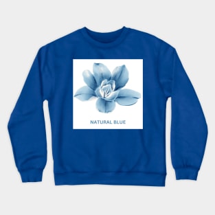 Watercolor natural blue flower Crewneck Sweatshirt